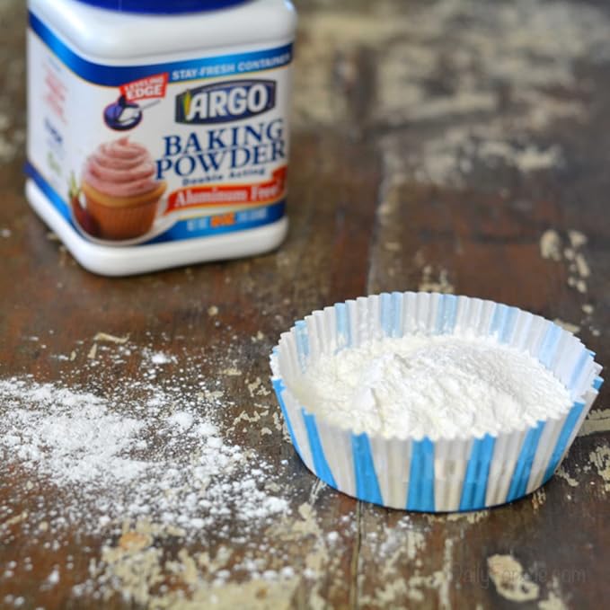 Argo Double Acting Baking Powder, 12 Ounce Resealable Plastic Container with Argo Measuring Spoon
