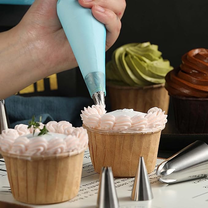 3pcs 199 D66 9FT Piping Tips, Decorating Supplies for Cakes, Cupcakes - Nozzles, Baking Tools for Buttercream, Icing, Birthday, DIY Art