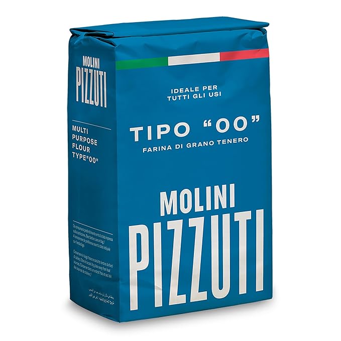 Molini Pizzuti Italian Tipo “00” Soft Wheat Flour – 1kg Bag – Ultra-Fine for Pizza Dough, Pasta, Bread & Pastry – Ideal for Home and Professional Baking