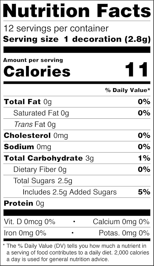 Peppermint Candy (no peppermint flavor) Shape Edible Sugar Cake Toppers, 12 Count