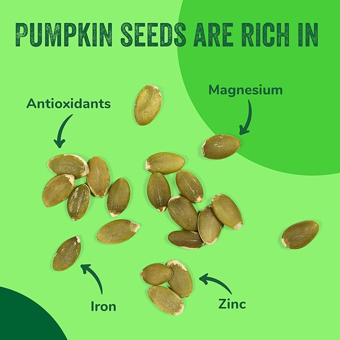 Raw Pumpkin Seeds (Papitas) 64 oz (4 lb) | No Preservatives | Batch Tested Gluten & Peanut Free | Non-GMO | NO PPO | 100% Natural | Resealable Bag | BULK Size | Healthy | Premium Grade