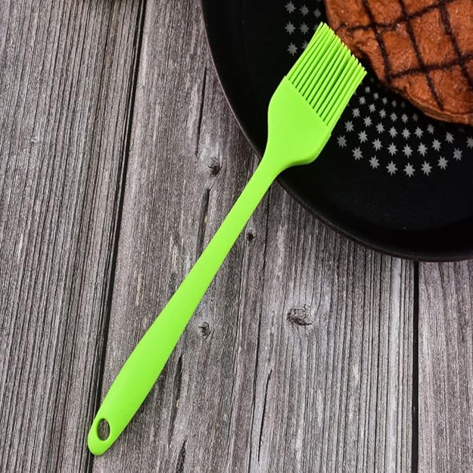 Silicone brush, Oil Brush for BBQ Kitchen Cooking Baking and Grilling (6 PCS,blue)