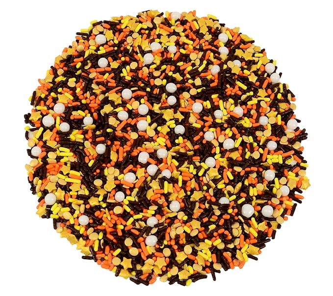 Mystic Sprinkles Autumn/Fall Sprinkle Mixes (Harvest Moon Sprinkle Mix 3.4oz)