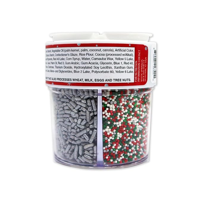 Mystic Sprinkles 4 Cell Sprinkle Assortments (A Classic Christmas in Silver, Petite)