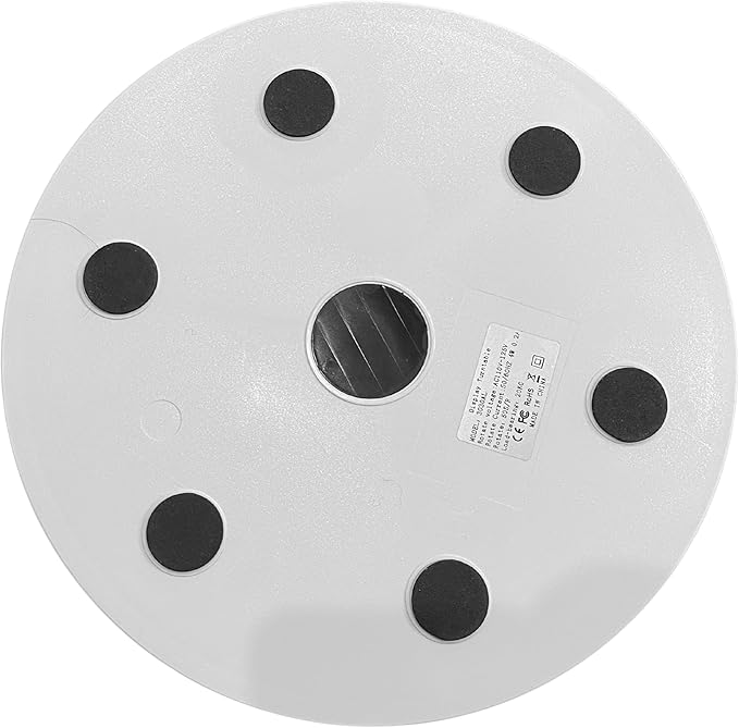 Fotoconic 11.8"/30cm Rotating Display Stand Turntable 55Lbs/25kg Load Capacity with AC Socket Power Outlet (White)