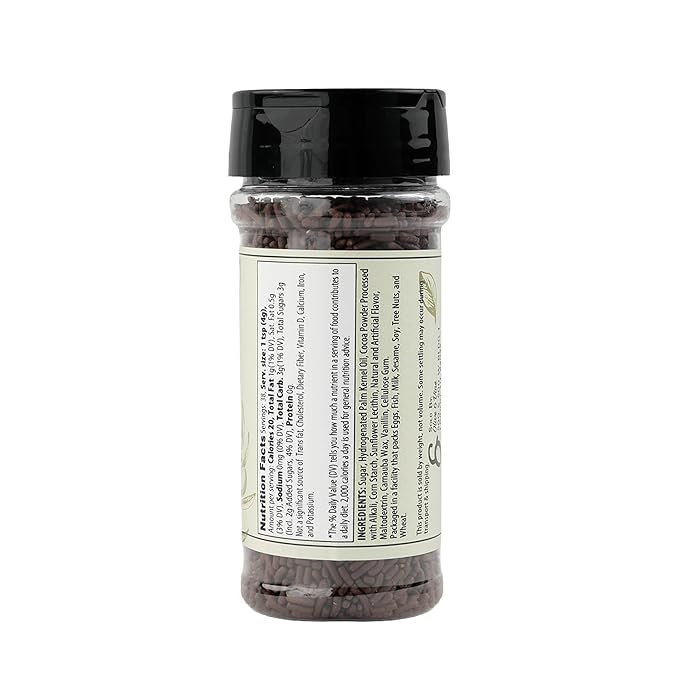Olive & Vine Chocolate Sprinkles, Sweet Flavor, For Desserts & Baking, Rich Tradition, Authentic Taste, For Global Recipes (5.44 Ounce)