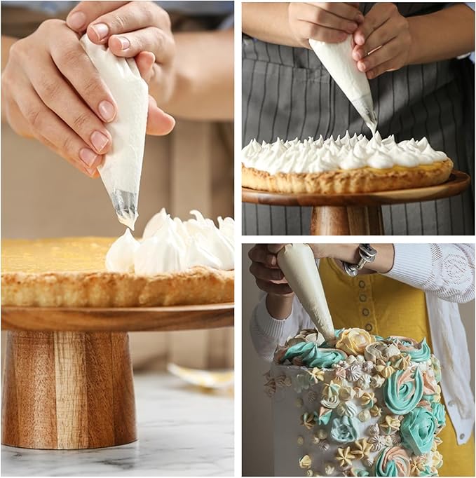 6 Pieces Plastic Couplers of Large Size, Standard Couplers Base Diameter 1.42" Height 2.05" Easy Switching, for Piping Tip White Pastry Bag Coupler for Cake Decorating Icing Nozzles