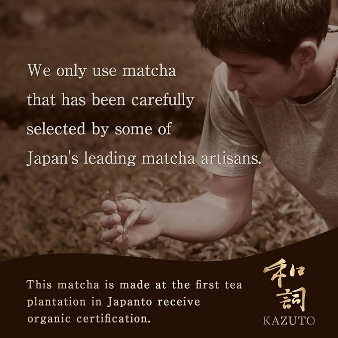 Kazuto Matcha powder Ceremonial grade Organic Green Tea Powder - Teahouse Edition - Premium First Harvest Ceremonial Grade - Authentic Japanese First Harvest Ceremonial Grade Matcha Green Tea Powder from Shizuoka