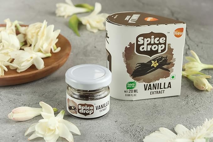 Spice Drop Natural Vanilla Extract Paste, Essence for Cooking, Baking, Food, Milk, Ice Cream, Cake, 20 ml