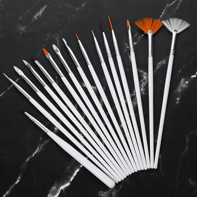 30pcs Food Paint Brush Cake Painting Brushes Fondant Paint Brush Cake Decorating Brushes Kit Baking Decorating Tools Cookie Brushes Set Icing Pastry Brush for Sugar Cookie Candy Icing Cake Decoration