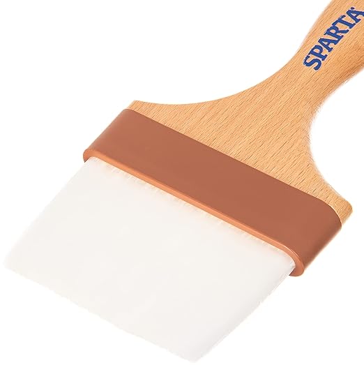 SPARTA 4039900 Nylon Wide Brush, Flat With Nylon Bristles, 4 Inches, Brown