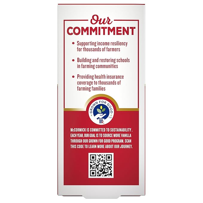 McCormick Vanilla Extract, Pure, Gluten Free, Non-GMO, Made with Madagascar Vanilla Beans, 1 fl oz