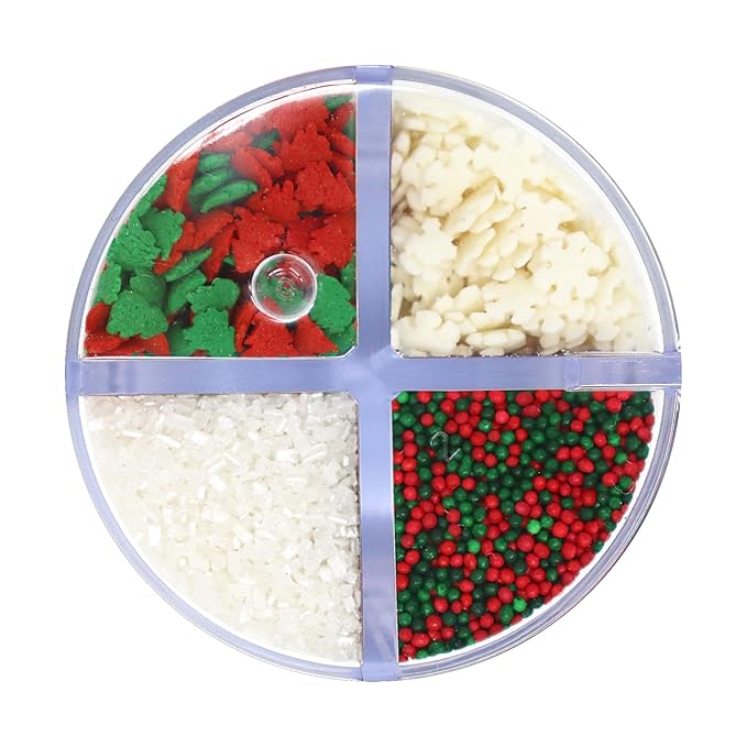 Mystic Sprinkles 4 Cell Sprinkle Assortments (O Christmas Tree, Midi)