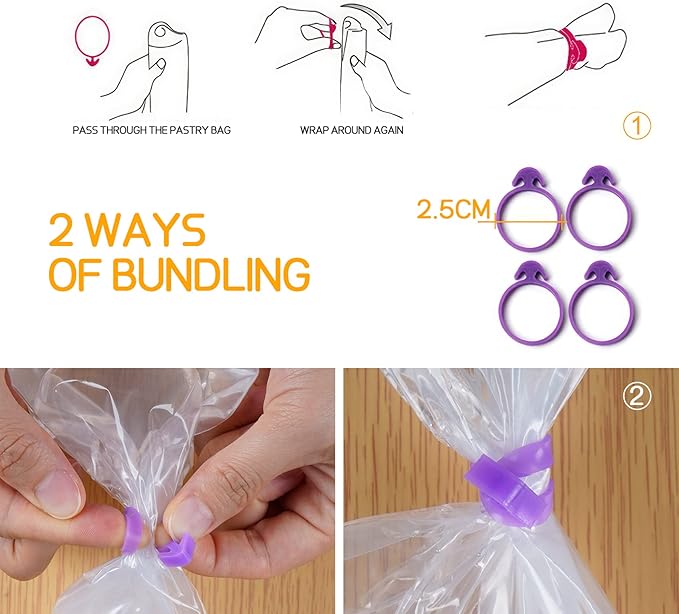 ilauke 15 inch Piping Bags, 100 Pcs Thickened Disposable Pastry Bags Decorating, Icing Piping Bags for Frosting Cake Buttercream Frosting Cupcake Baking Decoration Supplies