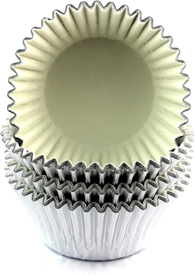 Eoonfirst Foil Cupcake Liners Standard Baking Cups 100 Pcs (Silver)