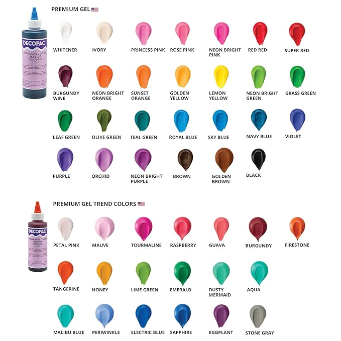 DecoPac Stone Gray Trend Premium Gel Color Cake Decorations, Gray Food Coloring - Gray Gel Color - 4 Fl Oz