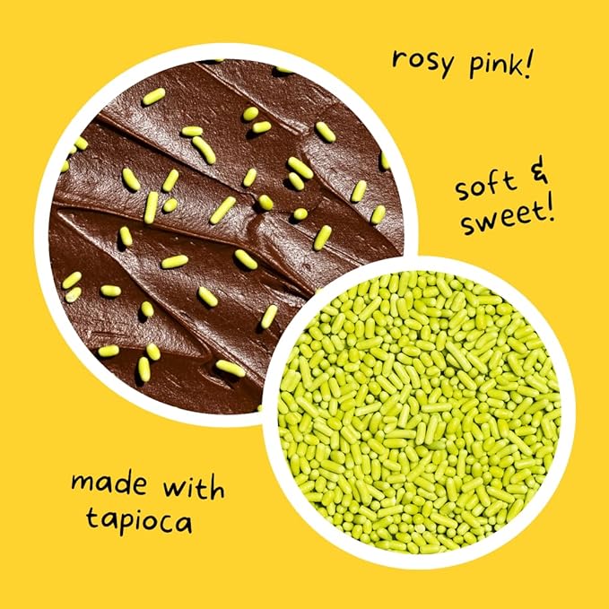 Supernatural Grassy Green Softies Natural Sprinkles, Dye-Free, Soy Free, Gluten Free, Vegan, Made in USA, 3oz