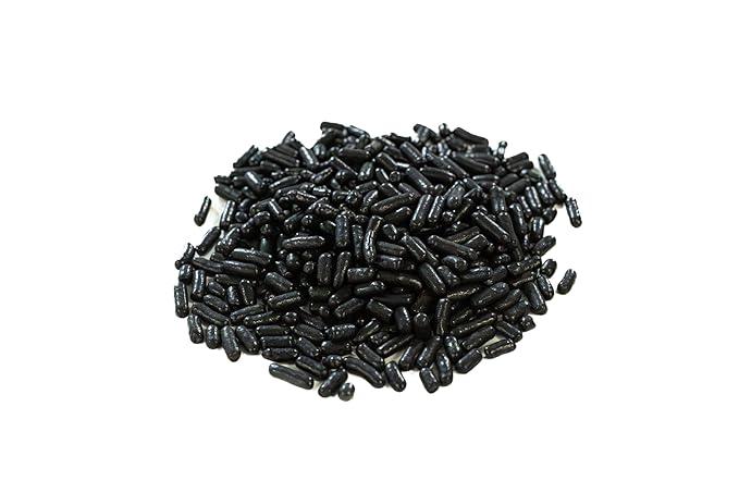 Bakerpan Black Jimmies Sprinkles - 6 Ounces Black Sprinkles for Cake Decorating - Edible Sprinkles for Cupcakes, Ice Cream, Cake Decorations (Made in USA)