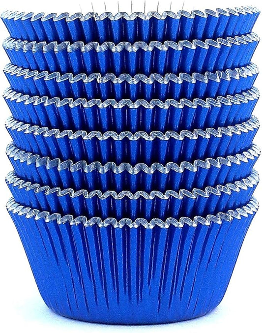 Eoonfirst Navy Blue Foil Cupcake Case Liners Baking Muffin Paper Cups 200 Pcs