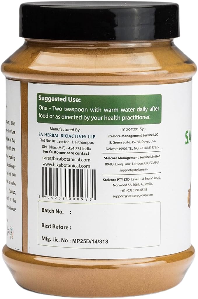 bixa BOTANICAL Sarsaparilla Root Powder | Hemidesmus Indicus (Anantmool) | Ayurvedic Herbal Supplement |Gluten Free, Non-GMO, Steam Treated, Vegan, 100% Pure,140+ Years of Herbal Heritage |1 lb/16oz