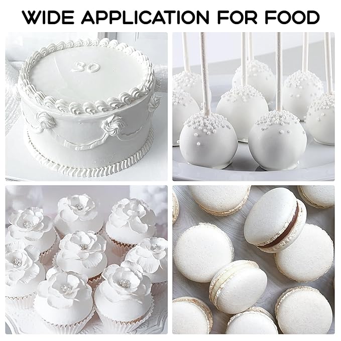 White Gel Food Coloring – 4.5 oz Professional Grade Concentrated Food Dye, Gel Based Coloring for Icing, Baking, Cake Decorating & Cookies