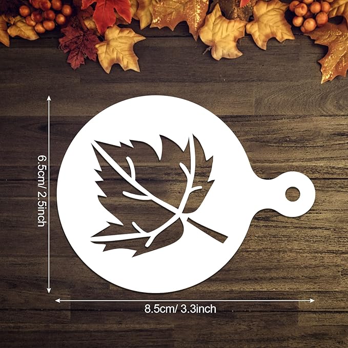 Konsait Thanksgiving Decoration Cookie Stencils, 20 Pack Happy Fall Farmhouse Harvest Give Thanks AutumnTemplate Stencils for Baking Royal Icing Cake Coffee DIY Painting Craft Party Favors Supplies