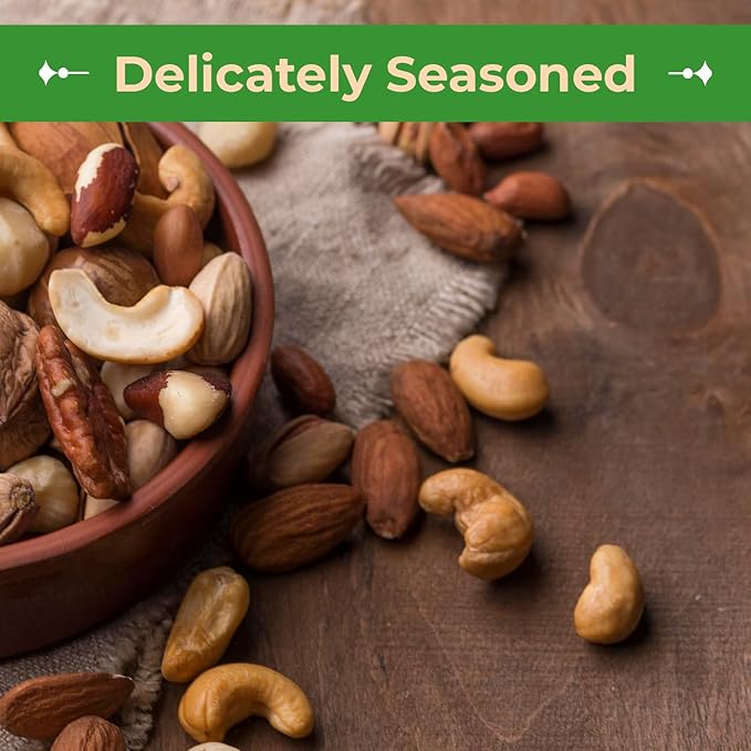 Sincerely Nuts Roasted & Salted Mixed Nuts | Almonds, Cashews, Pecans, Brazil Nuts and Hazelnuts | Healthy Snack - Nutrient Rich Alternative Treat | Vegan, Kosher & Gluten-Free | 5 lb bag