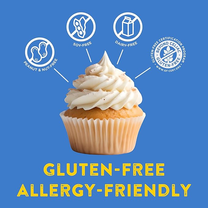 Kinnikinnick - White Cake Mix - Gluten Free, Allergy Friendly Cake Mix - 17.6 oz. Boxes - 6 Pack