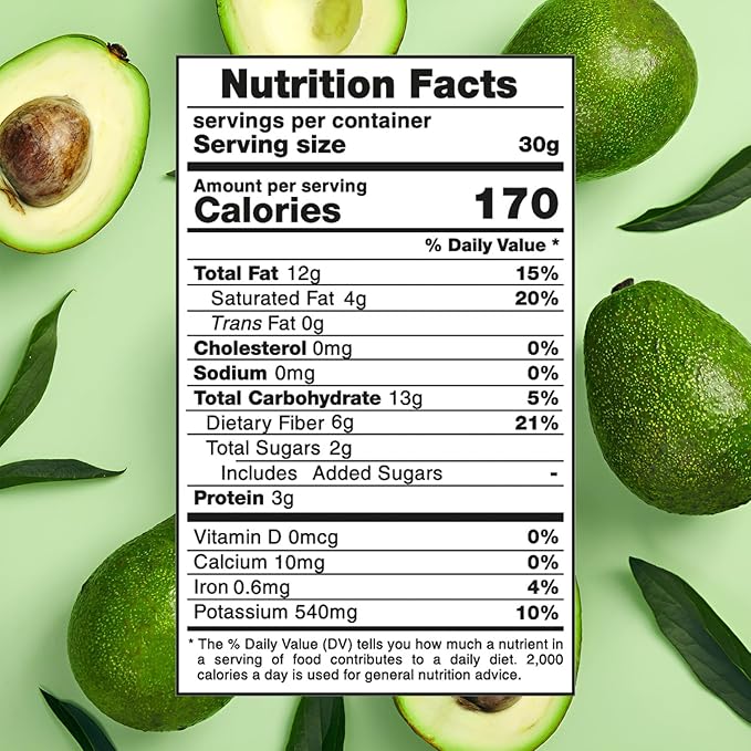DARLAC FARMS Freeze Dried Avocado Powder 4Oz, Natural ingredients, Nutrient-rich, Vegan, No Add Sugar, Preservative-free, Convenient zip-lock Pouch, Perfect for Smoothies, Baking, Seasoning