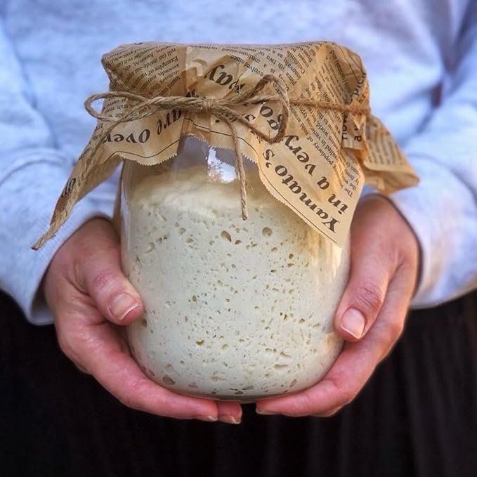 Lievito Madre Organic Sourdough Starter Sourdough Style Starter Culture | Homemade Artisan Bread | Heirloom, non-GMO | Live Culture Bread Mix *Kosher Pareve (1.7oz / 50g) By Miriam's Kitchen