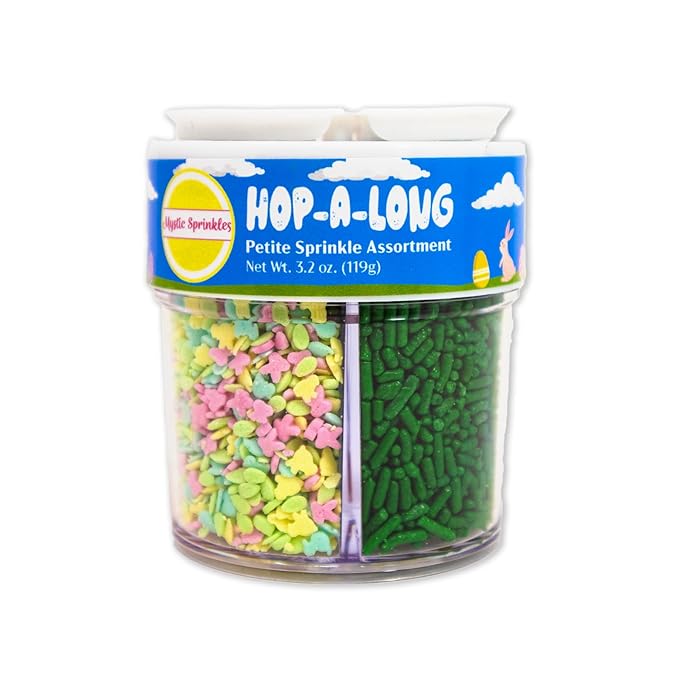 Mystic Sprinkles 4 Cell Sprinkle Assortments (Hop-A-Long, Petite)