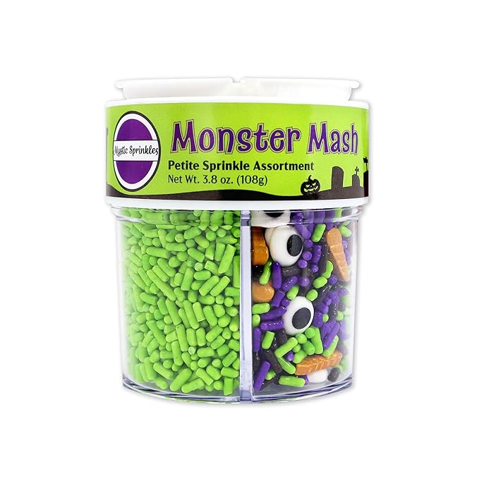 Mystic Sprinkles 4 Cell Sprinkle Assortments (Monster Mash, Petite)