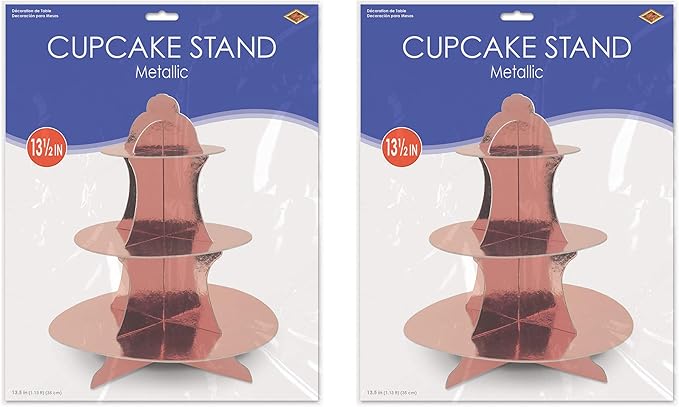 Metallic Cupcake Stand Pack of 2