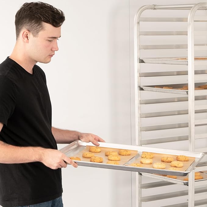 HARDURA Aluminum Baking Sheet Pan 18”L X 26”W X 1”H Cookie Sheet, 12Packs, For Oven in Bakery & Restaurant, Kitchen