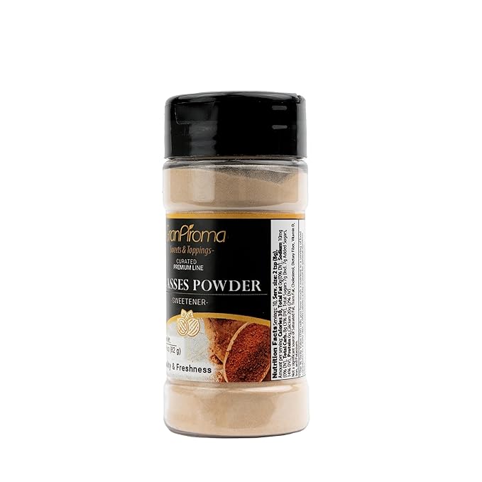 GranAroma Molasses Powder, Sweetener for Baking and Treats (2.9 Ounce)