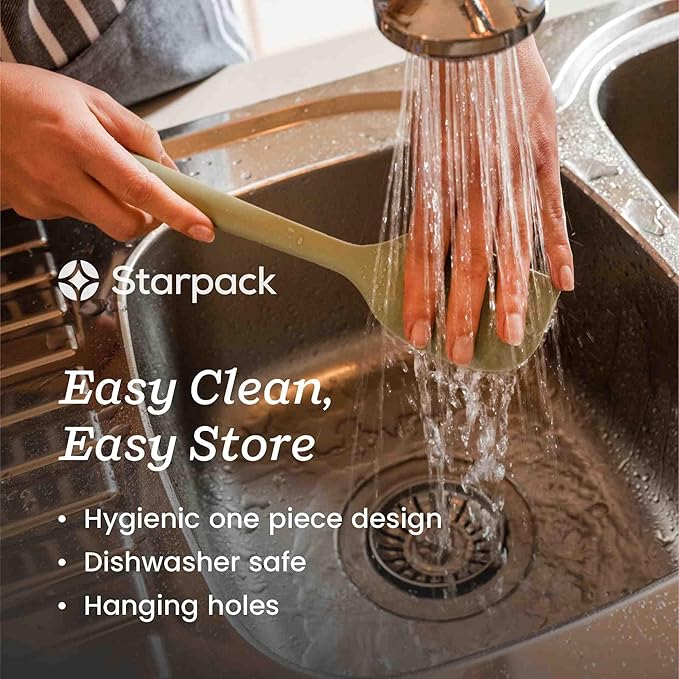 Starpack 'Flip & Whip' Premium Silicone Baking Utensils Set (5 Pcs) - Cooking Utensils with Heat Resistant to 600°F - Baking Utensils - Large & Small Spatulas, Whisk & Basting - Brush Baking Tool Set