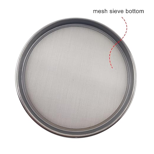 LABALPHA 800 Mesh Lab Sieves, Test Sieve #800 Mesh, 4'' Diameter, 304 Stainless Steel Wire Cloth (0.02mm)