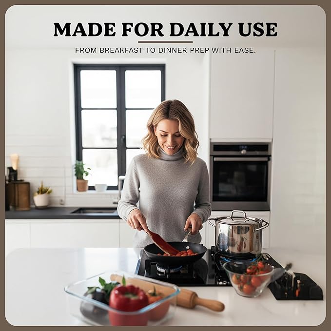 Wooden Spurtle Set - 5 PCS of Different Spurtles As Seen on TV - Wooden Kitchen Tools for Cooking in Nonstick Cookware, for Salad Mixing, Serving, Spreading, Stirring & Folding