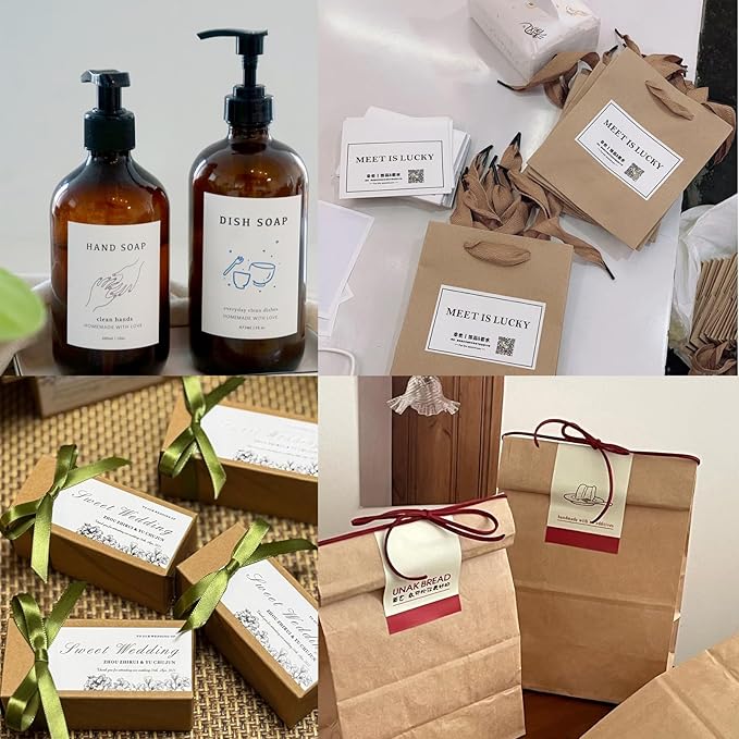 Custom Stickers for Business Logo Personalized Label Stickers Customized 100,200pcs, 1",1.5",2", 3", 4"