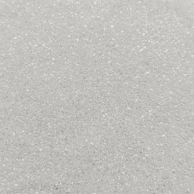 Edible Sanding Sugar Sprinkles for Cookie Decorating, Sugar Sprinkle Mix For Celebration Cakes, Cupcakes, Cookies, 3OZ (White)
