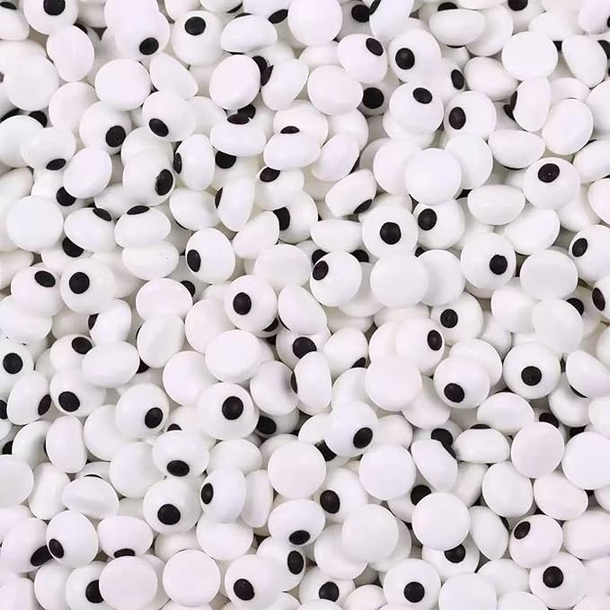PhilaeEC Mini Candy Eye Eyeball Sprinkle Halloween Edible for Cake Decoration 7MM Eyes Candy Baking Cookie Cupcake Toppers Decoration Halloween Christmas Valentines Supplies