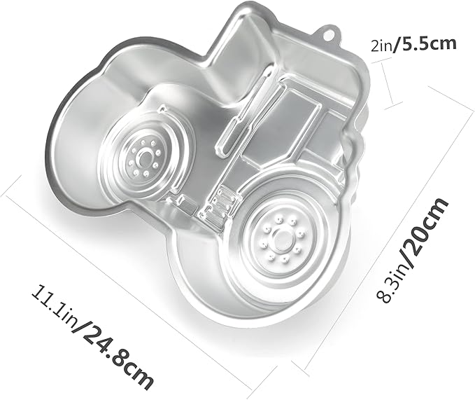 Tractor Cake Pan, 3D Nonstick Birthday Cake Pan, Aluminum Alloy Cake Decorating Mold Baking Tools