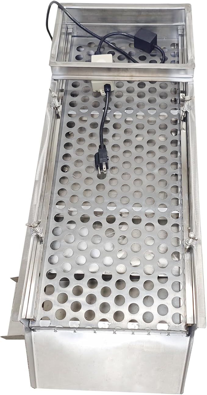 Electric Vibrating Sifter with 20mm Screen Straight Vibrating Sieve Shaker Stainless Steel Linear Sifter Machine Linear Shaker Single Motor 110v 80W