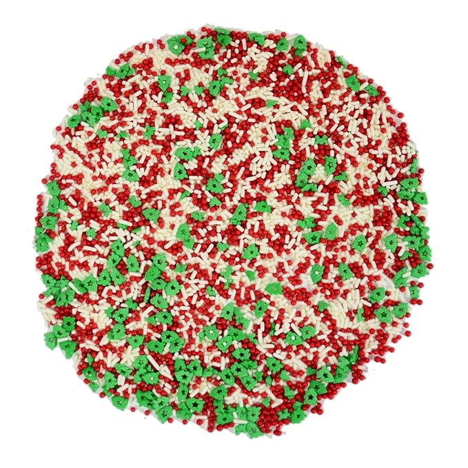 Mystic Sprinkles Christmas Holiday Sprinkle Mixes (O Christmas Tree Sprinkle Mix 3.2oz)