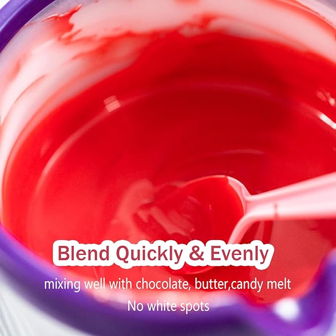 Red Oil Based Food Coloring for Chocolates Melts - 30ML Tasteless Liquid Edible Oils Food Dye Candy Cookies Decorating, Vivid Oil Food Color Baking Frosting Cake Decorations,Soap & Cosmetics, Non-GMO
