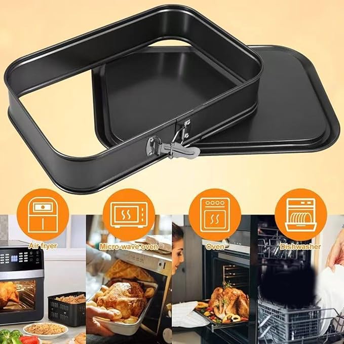 Springform Cake Leak Proof Design Oven Microwave Safe Baking Accessories Non-Stick Baking Pan with Lock Clasp