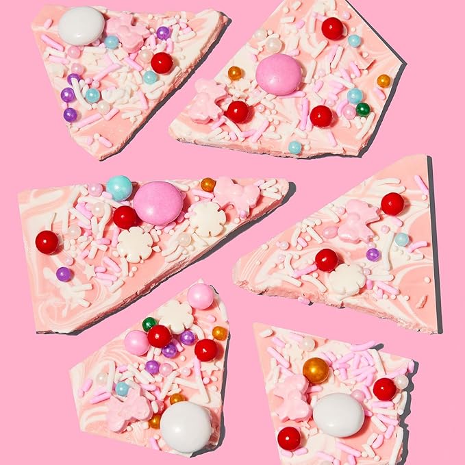 Fancy Sprinkles Limited Edition Holiday Shirley Tinsel Sprinkles Crunchy Jimmies, Candy Bows, Snowflakes, and Chocolate Gems (0.5c)