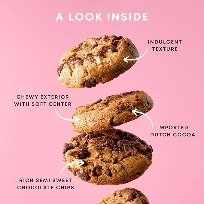 Valentines Day Gift Box of Gourmet Banana Bread and Chocolate Chip Cookies by Sweetness Central, Baked Fresh, 4 Banana Breads & 6 Chocolate Chip Cookies, Individually Wrapped to Arrive Moist
