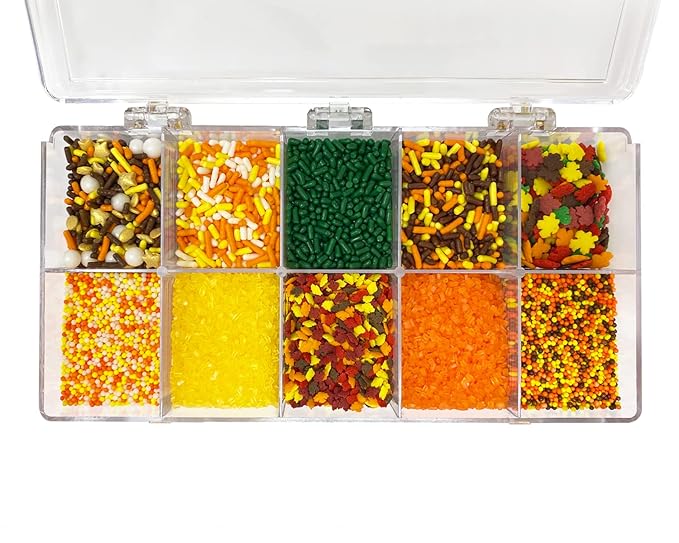 Mystic Sprinkles Autumn/Harvest/Thanksgiving Sprinkle decorating Kits (Sweater Weather Sprinkle Decorating Kit 7.1oz)
