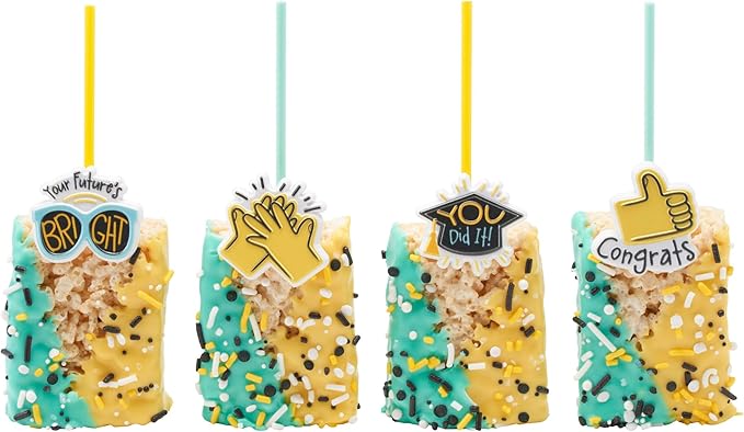 DecoPac Graduation Fusion Mix Candy Sprinkles, 26oz, Fancy Sprinkles in Handheld Container, Edible Black And White Sprinkles For Celebration Cakes, Cupcakes, Cookies and Donuts